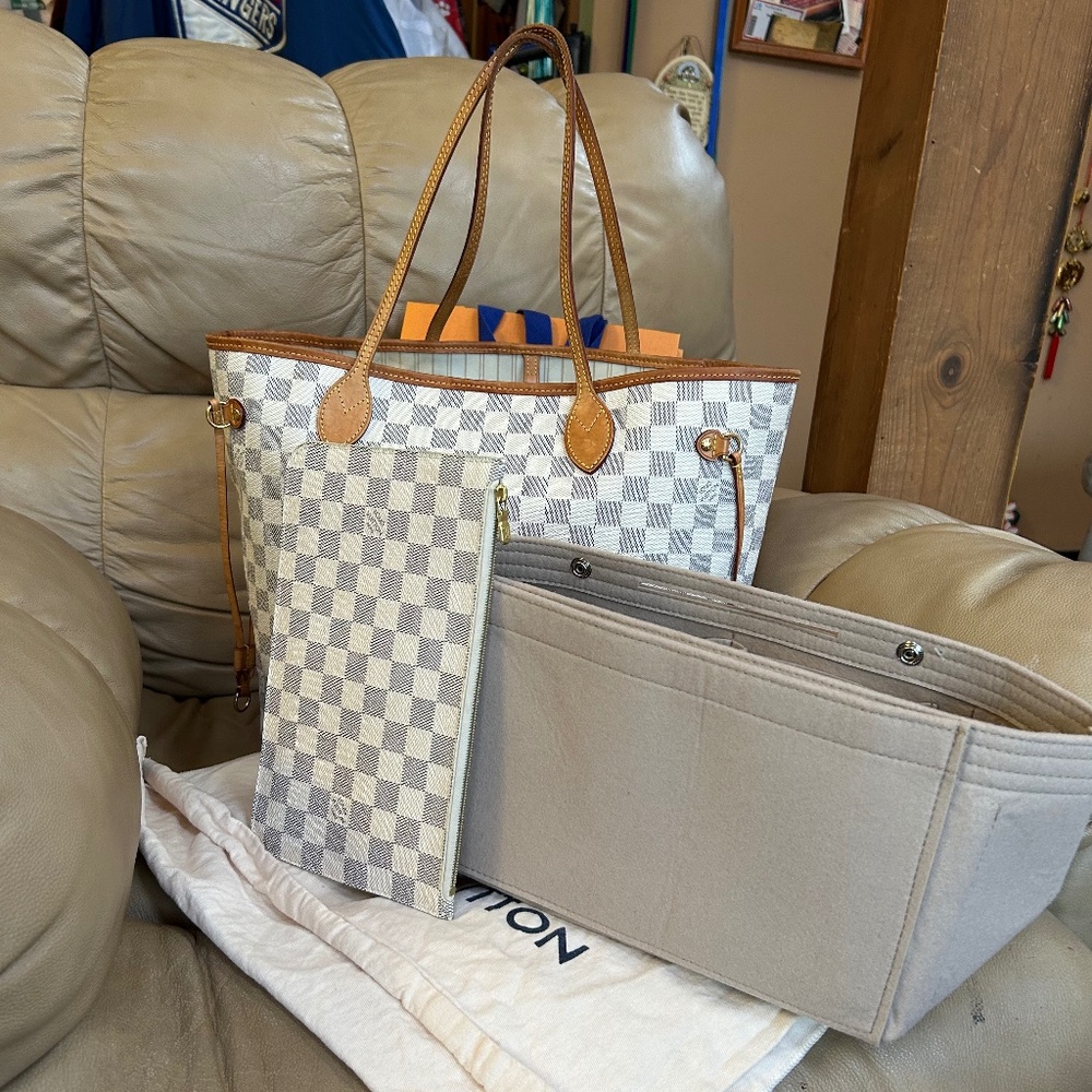 FULL SET Louis Vuitton Neverfull Azur MM 🩵 - Picture 16 of 16